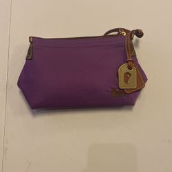 DOONEY & Bourke Canvas Purple Bag Purse Duck Logo