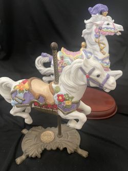 Carousel Porcelain Horses 
