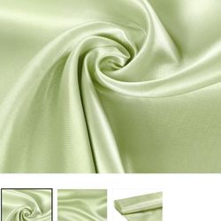 40 Yards Sage Satin Fabric