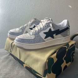 Bape Sta Low Gray Black