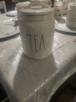 Rae Dunn Tea Container