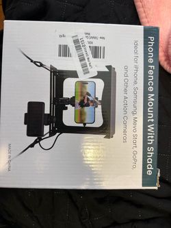 Phone Fence Mount with Shade