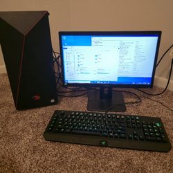 Gaming Computer PC Asus i7 CPU Processor Graphics Card Razer Black Widow Ultimate iBuyPower Red Black Case Tower 2TB