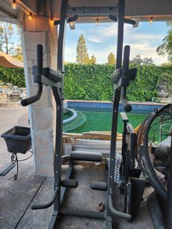 Hoist dip/chin station