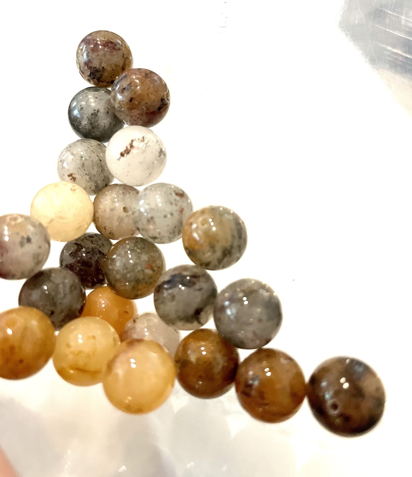 Lot Of Over 20 Multicolored Beads