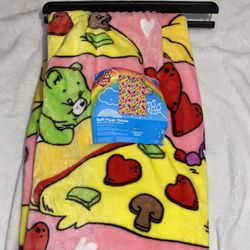 Care Bear Pizza Soft Plush Throw