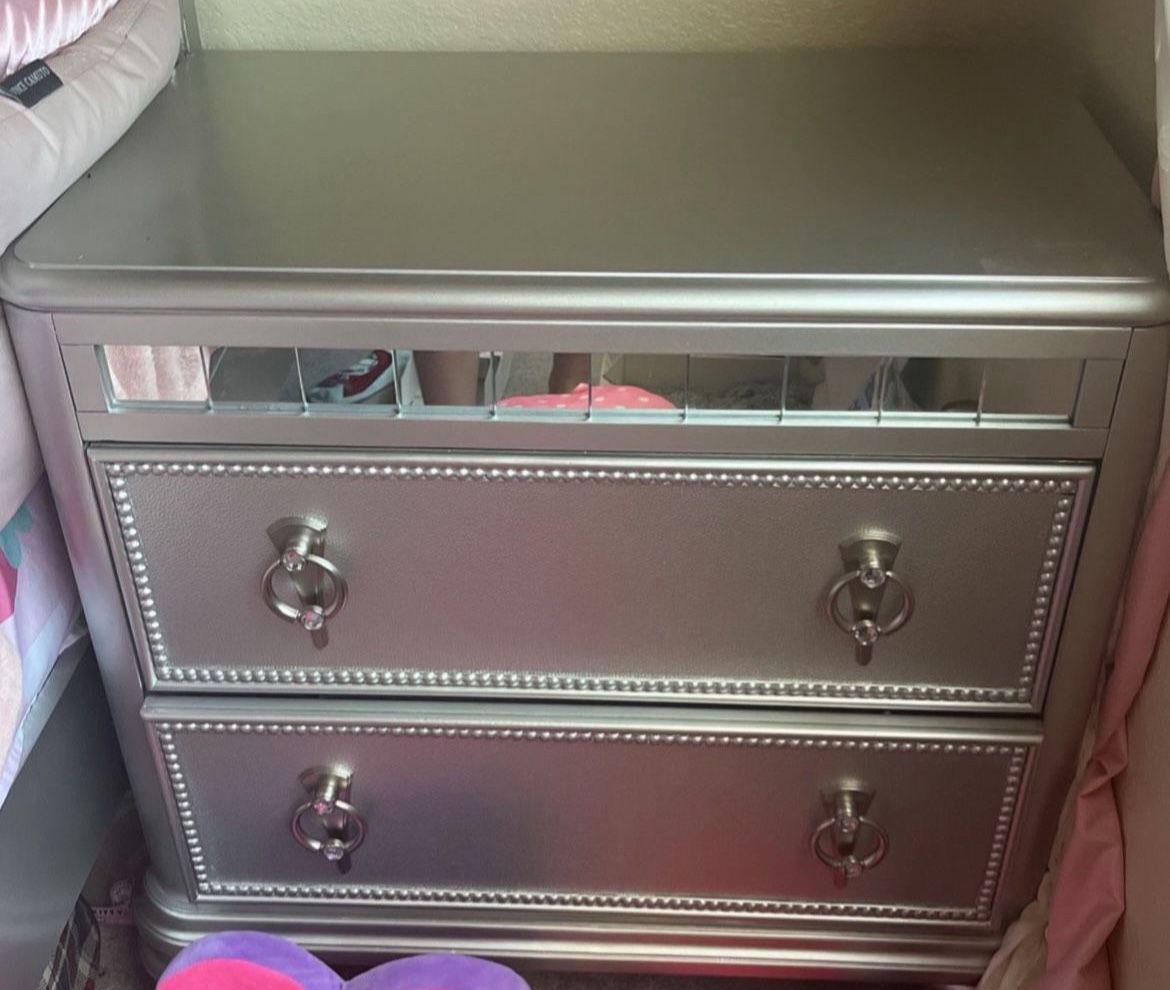 Silver Night Stand 