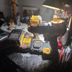 1 Drill Driver 1 Impact Drill Dewalt Bot 20volts