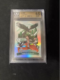 Saquon Barkley downtown bgs 9.5 sports cards