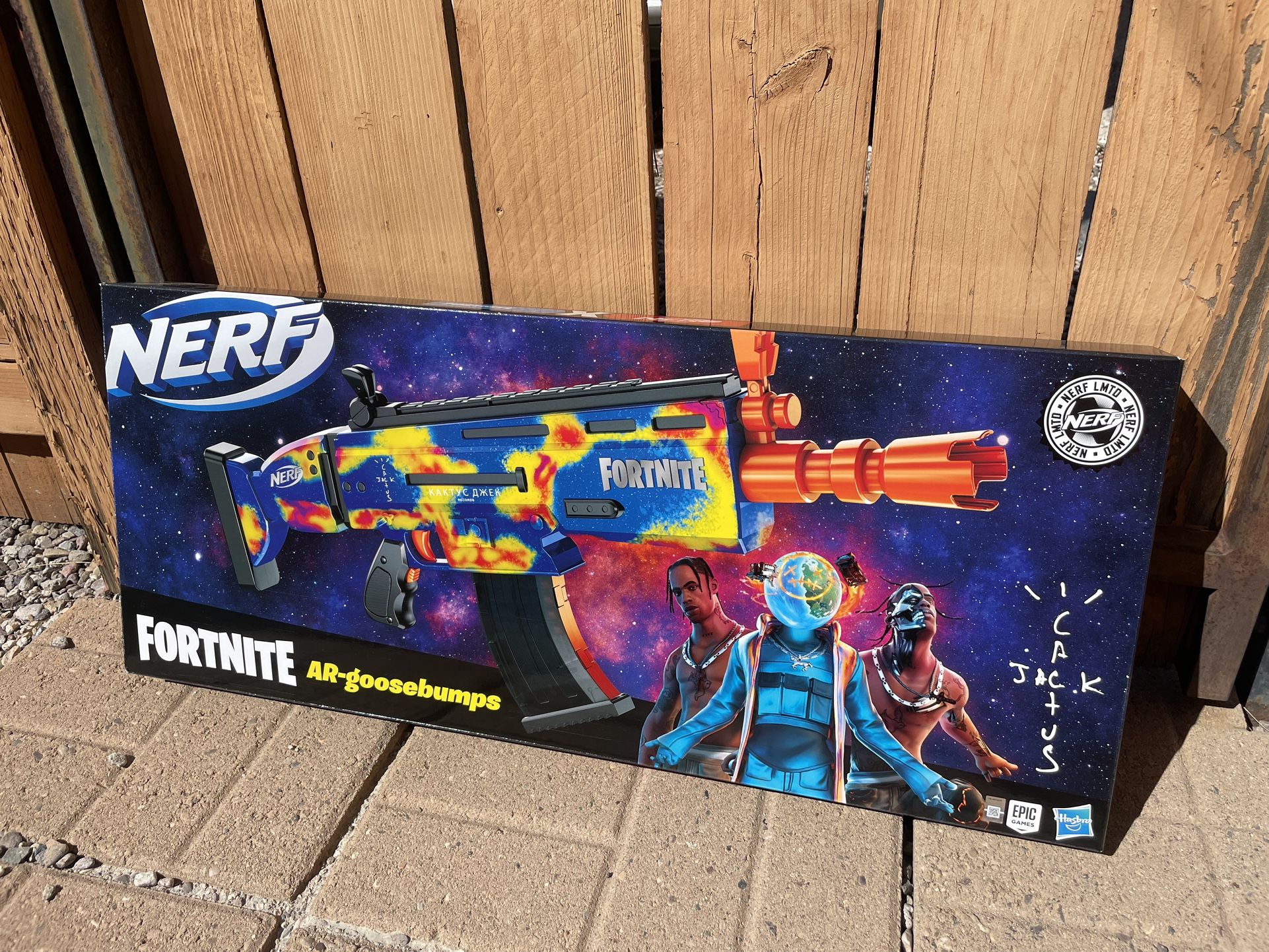 Travis Scott Cactus Jack Fortnite AR-Goosebumps Nerf Elite Dart Blaster