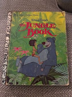 Vintage Walt Disney’s The Jungle Book Little Golden Book Well Loved
