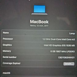 MacBook Retina 12inch 2017