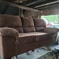 Clean Comfy Fabric Couch