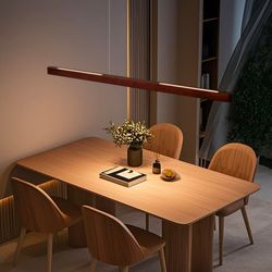 Wood Linear Pendant Light/Chandelier