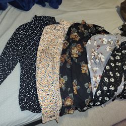 Long Sleeve And Short Sleeve Button Ups Xs-small