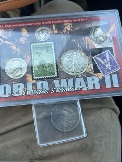 Old Coin Set World  War 2  An One Coin Half 1893 
