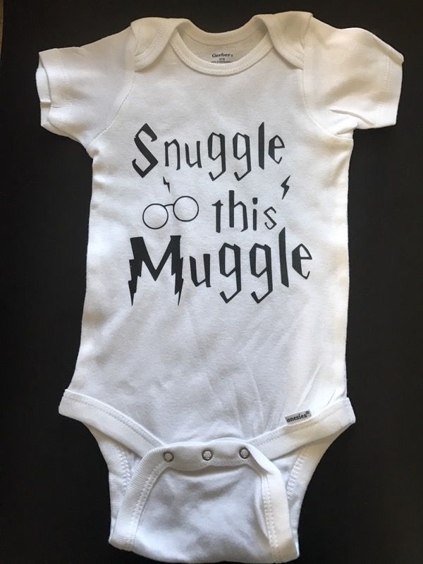 SNUGGLE THIS MUGGLE HARRY POTTER BABY ONESIE