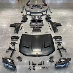BMW 5 Series f10 full body kit conversion facelift 2011-2016 to 2022 M5 G30 F90 headlights bumper