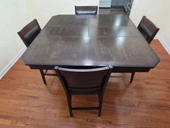 Kitchen dining table with 4 chairs