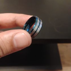 Tungsten carbide Ring "Atlantic Black Ridge"