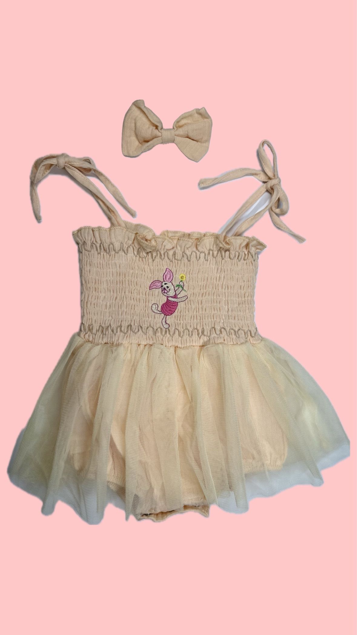 Piglet Baby Girl Dress