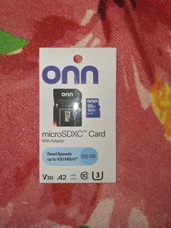 Onn 512GB microSDXC Card with Adapter