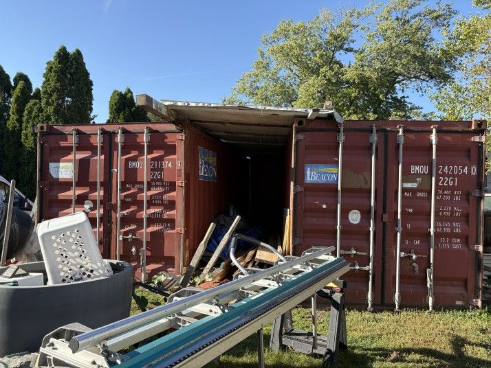2 Each 20x10 Cargo Containers Storage Units Trailer