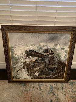 Original Nautical Painting 1965 Signed
