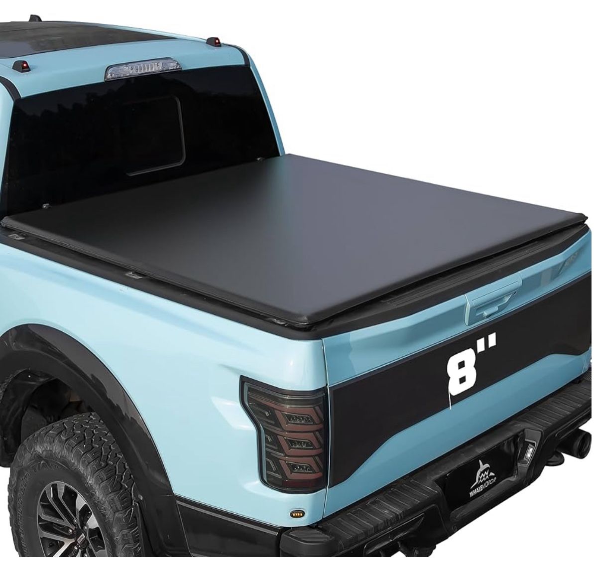 Truck Bed Tonneau Cover Compatible With Ford F150 F-150 2015-2025 8.2 Ft Long Box, Soft Roll Up Style