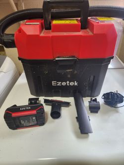 Ezetek wet dry vacuum with battery