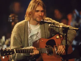Kurt Cobain MTV Unplugged Green Cardigan Sweater (FOR COSTUME) LARGE