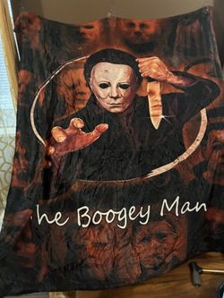 Michael Meyers Personalized Blanket With “THE BOOGEY MAN” on It