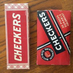 Antique Checkers - Complete Sets- Sold Individually 