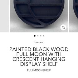 New 12” Crescent Moon Shelf For Crystals