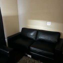 2 Pc Black Couch