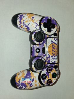 Officially Licensed Los Angeles Lakers NBA Skin compatible with PS4 Pro/Slim Controller