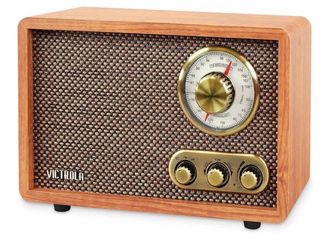 Victrola Willow - Retro Wood Bluetooth Radio, AM/FM - Walnut