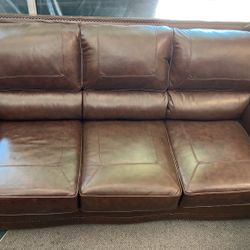 Leather Sofa Brown 