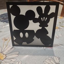 Vintage Disney Mickey Mouse Silhouette 