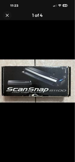 Fujitsu SCANSNAP S1100 Color Image Scanner w Box Portable USB Windows/Mac