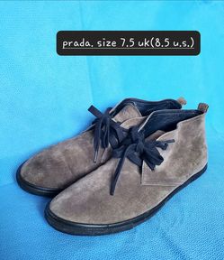 Prada mens casual boot