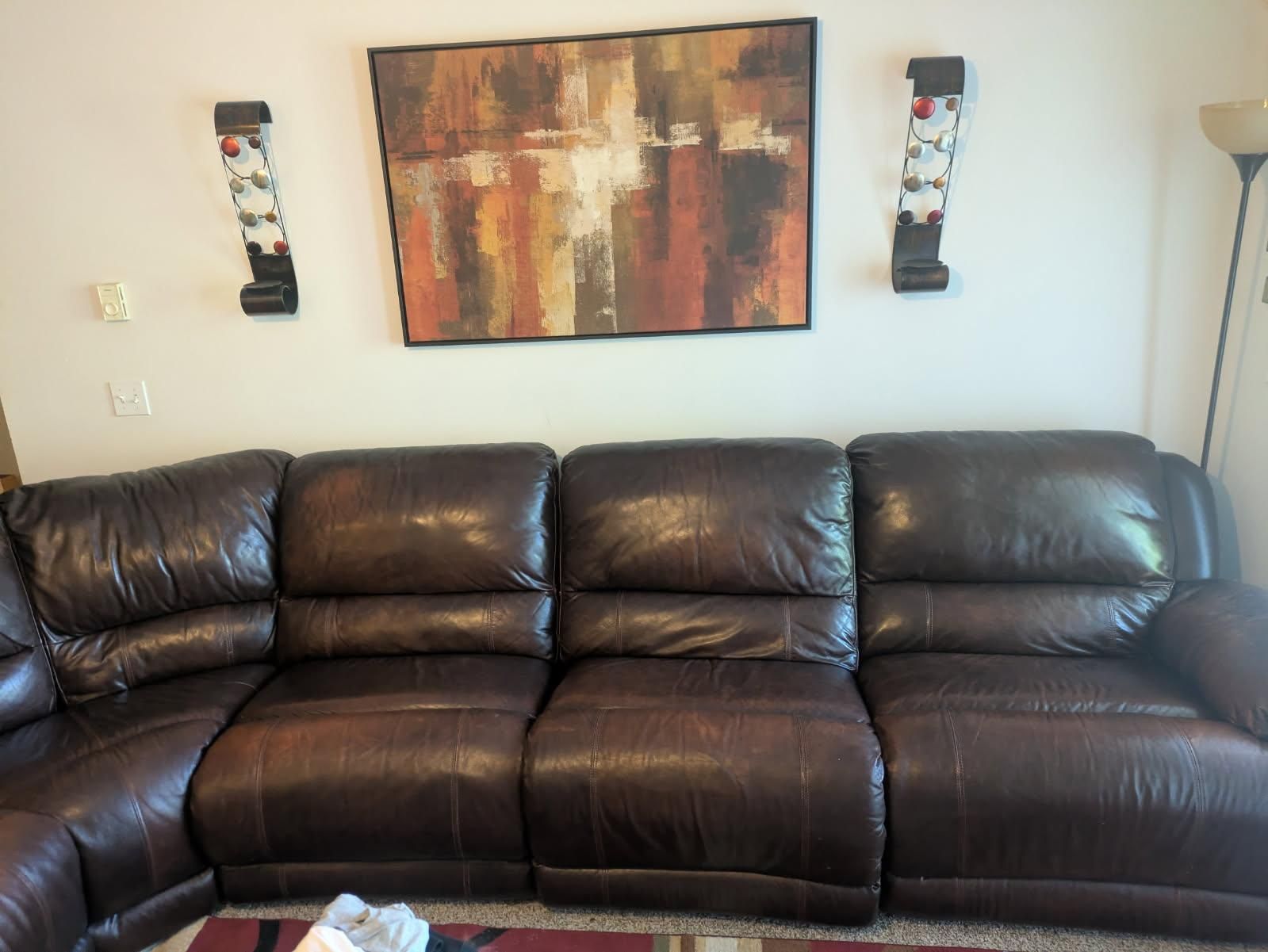 Brown Leather Couch