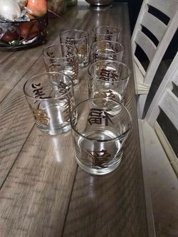 Vintage mandarin glasses