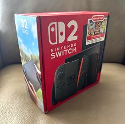 Nintendo Switch 2 Black Console 256GB - w/ game Brand New