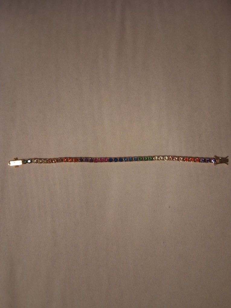 Kurt Geiger Chain Rainbow And Braclet Set