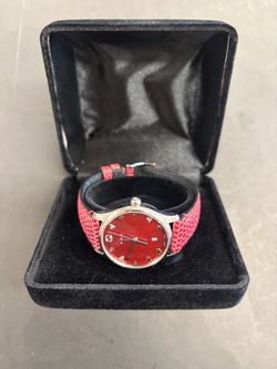 Gucci G-Timeless Red Mother of Pearl Dial Watch