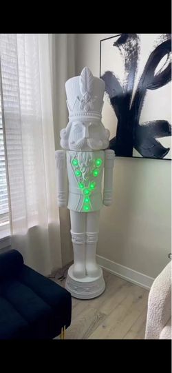 6 Foot Holiday Time 75” WHITE Nutcracker Christmas 2025 Edition