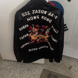 1985 Navy Military Souvenir Jacket
