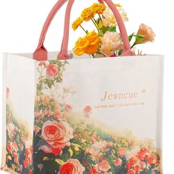 new In Box! Tote Bag for Women, Fashionable Lightweight Spacious Canvas Tote Bag, Beach Bags for Women, Birthday gift bag