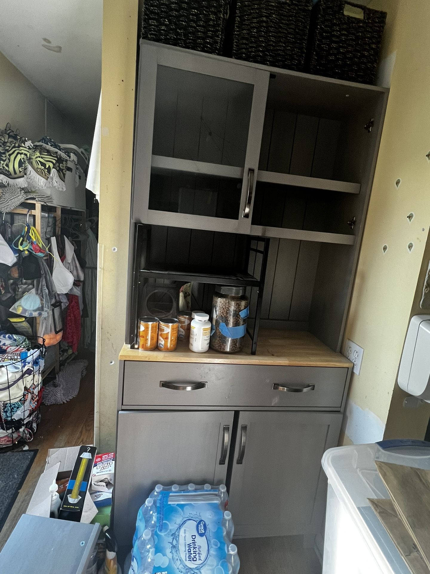 Grey kitchen Cabinet